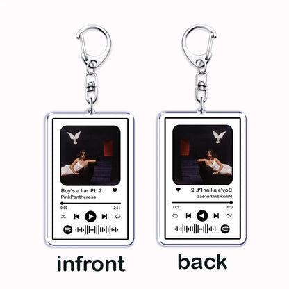 Popular Singer Pink Pantheress Songs Keychains for Women Accessories Bag Boys a Liar Pt 2 Music Keying Jewelry Fans Friend Gifts